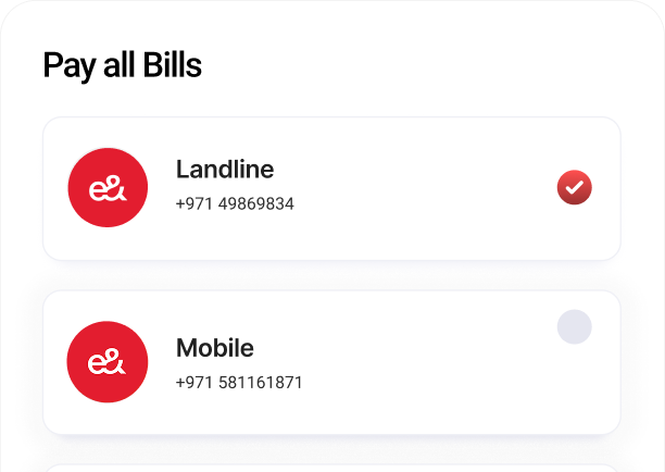 Pay multiple bills in one go